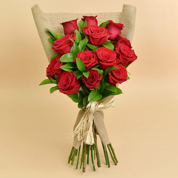 12 Red Rose Love Bouquet