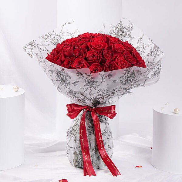Red 50 Roses Bouquet