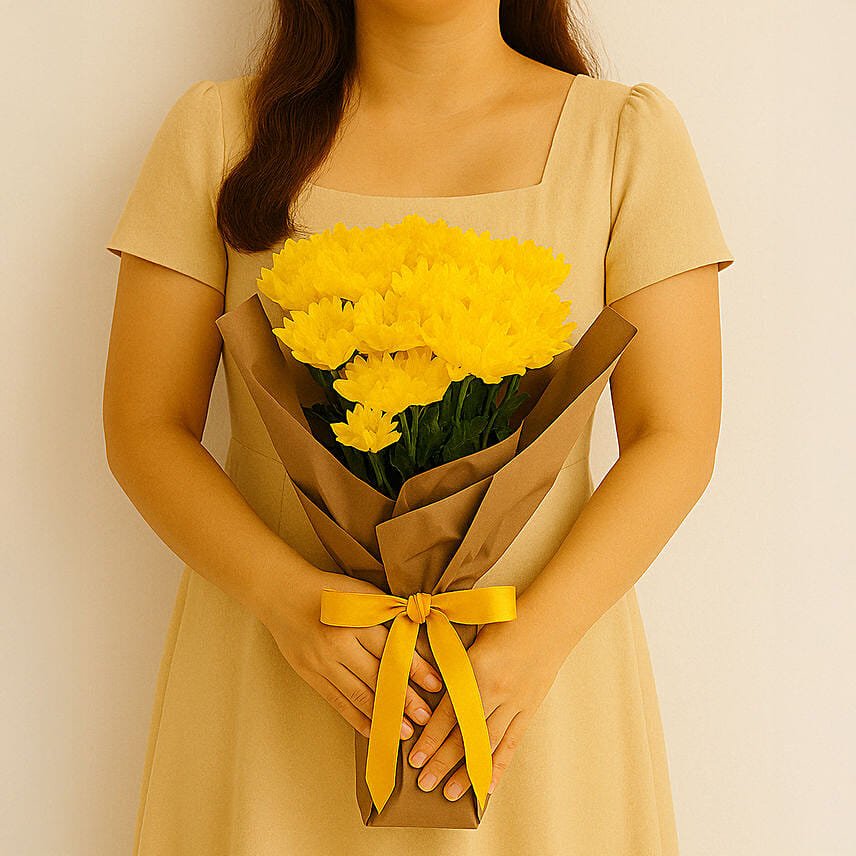 Yellow Chrysanthemum Bouquet